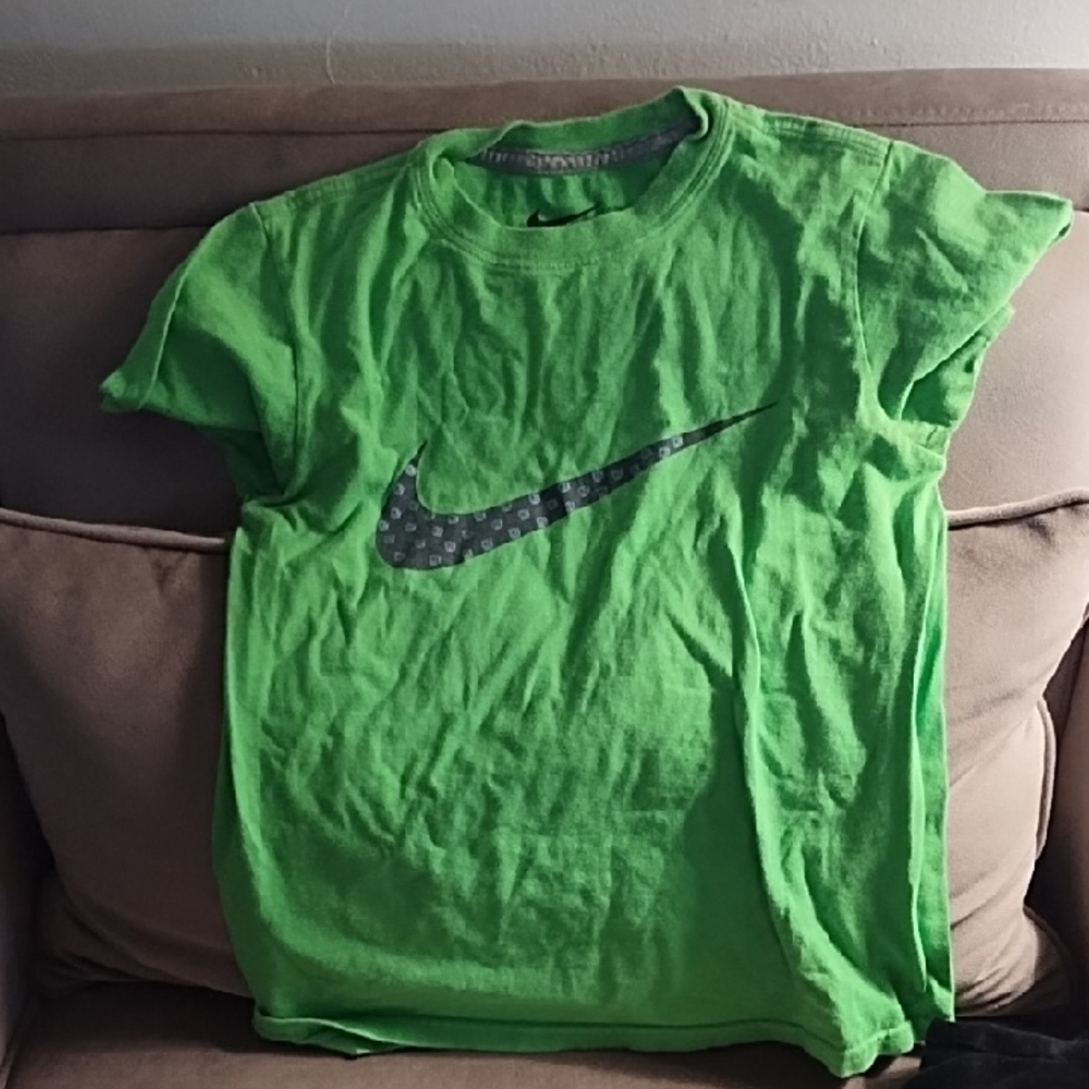 Nike Bright Green Tee with Black Swoosh